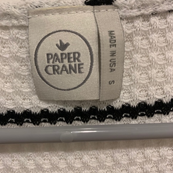 paper crane button down tank top - Picture 3 of 3